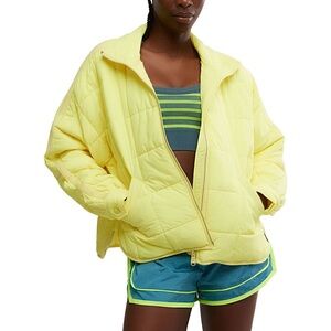 FP Movement Pippa Packable Puffer Jacket in Yellow